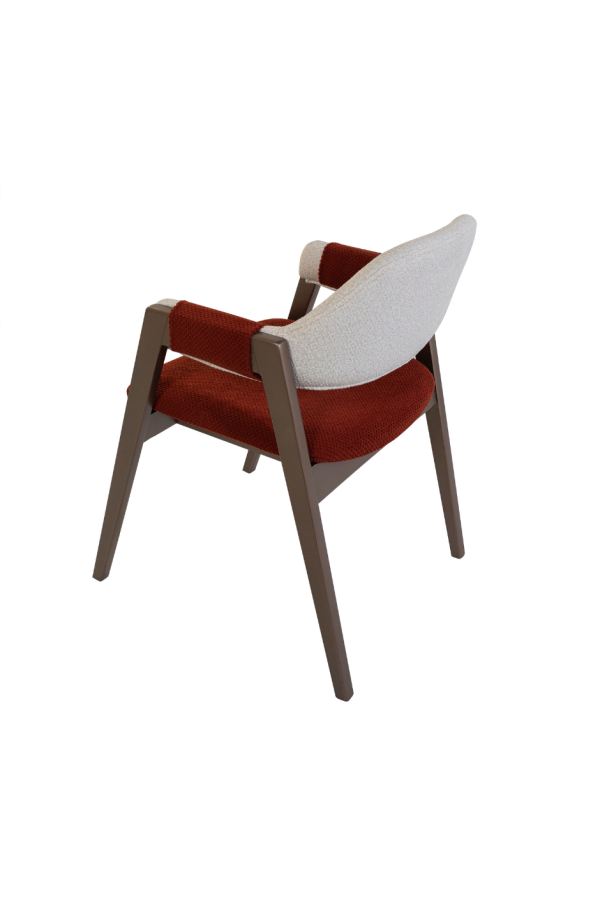 Chaise Lara bicolore avec accoudoirs – Style moderne et audacieux