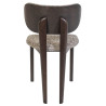 Chaise moderne Efsane avec dossier arrondi en bois sculpté – design haut de gamme